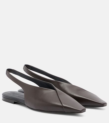 Leather slingback flats - Brunello Cucinelli - Modalova
