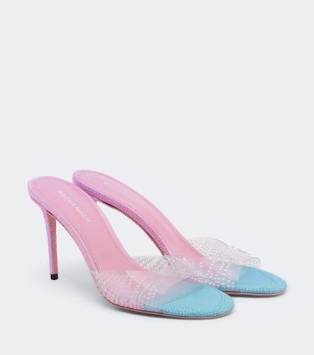 Crystal Flame embellished PVC mules - Mach & Mach - Modalova