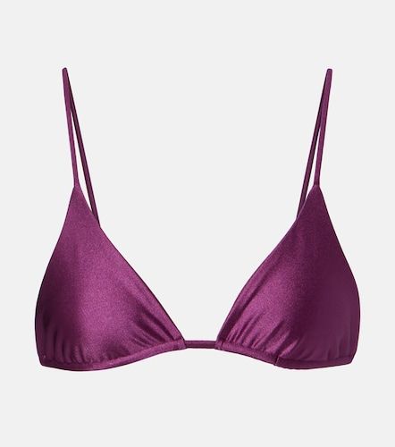Via metallic-effect bikini top - Jade Swim - Modalova