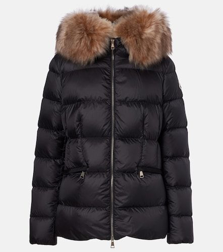 Boed shearling-trimmed down jacket - Moncler - Modalova
