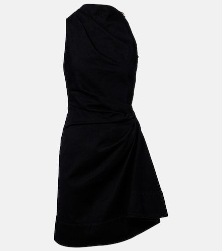 McQueen Draped cotton minidress - McQueen - Modalova