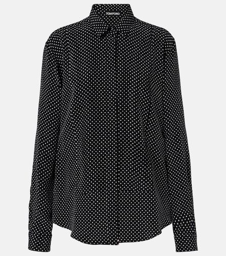 Tom Ford Camisa de seda con lunares - Tom Ford - Modalova