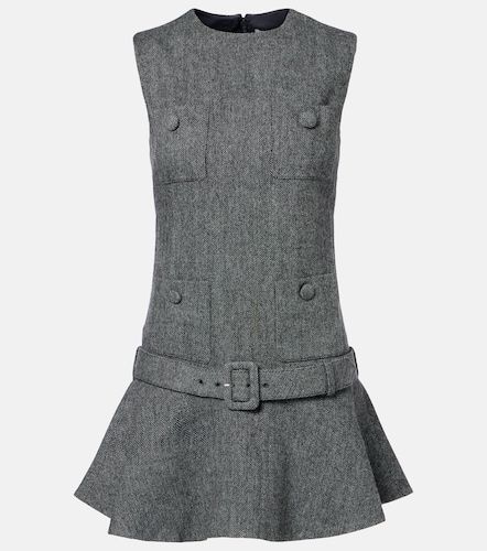 Herringbone wool-blend minidress - Self-Portrait - Modalova
