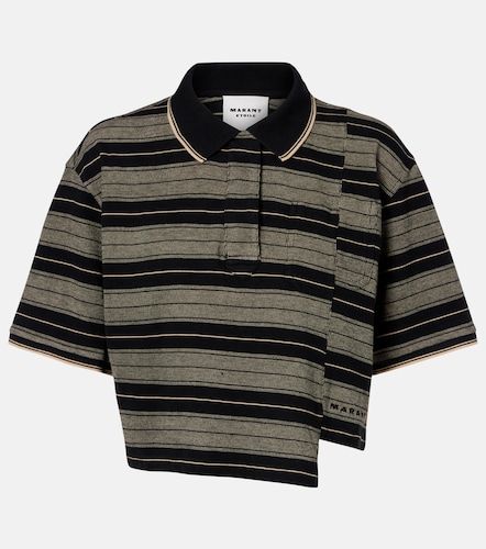 Polo cropped Isalyne de algodón a rayas - Marant Etoile - Modalova