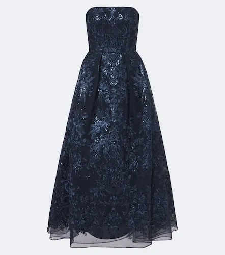 Sequined lace bustier gown - Elie Saab - Modalova