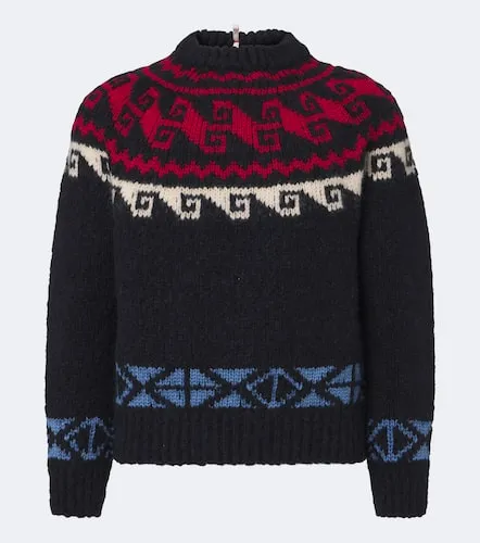Fair Isle wool and alpaca-blend sweater - Moncler Grenoble - Modalova