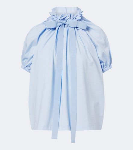 Top de jersey de algodón fruncido con lazo - Patou - Modalova