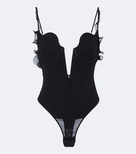 Tom Ford Body de seda con volantes - Tom Ford - Modalova