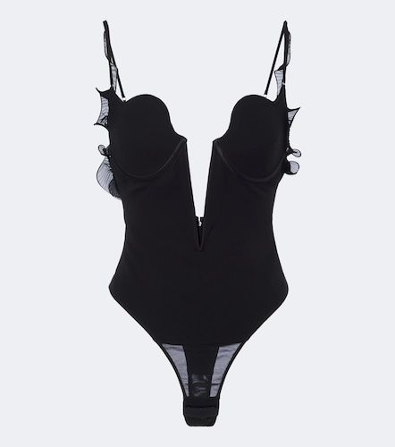 Tom Ford Body in seta con volant - Tom Ford - Modalova