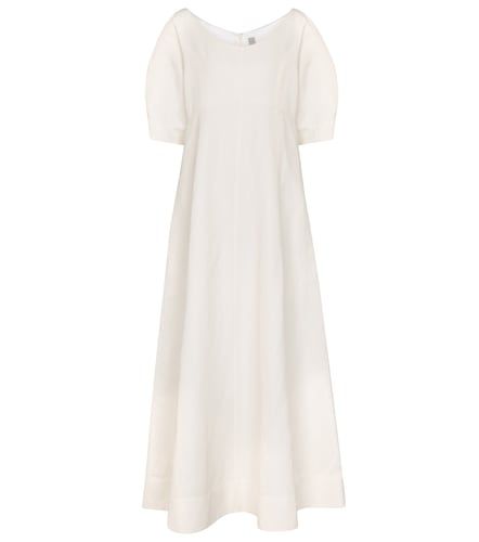 Toteme Abito midi in misto lino - Toteme - Modalova