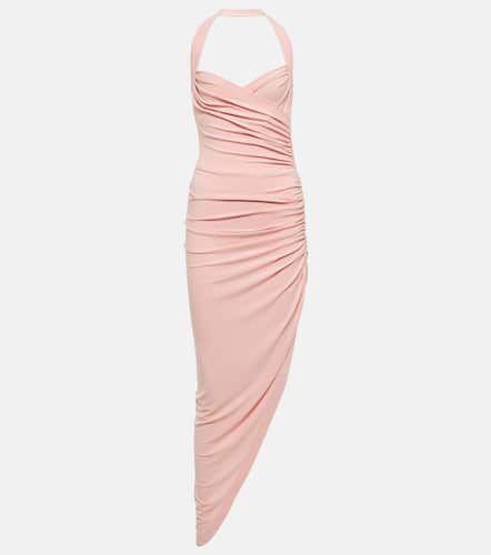 Cayla halterneck ruched midi dress - Norma Kamali - Modalova