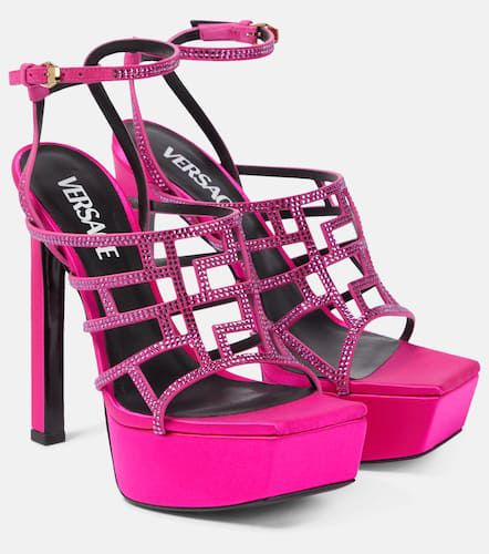 Greca embellished maze sandals - Versace - Modalova