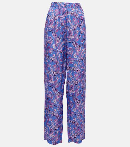 Piera printed silk-blend pants - Isabel Marant - Modalova