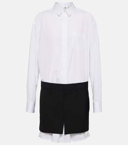 X Thomas Mason cotton minidress - Sacai - Modalova