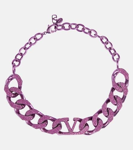 VLogo embellished chainlink choker - Valentino - Modalova