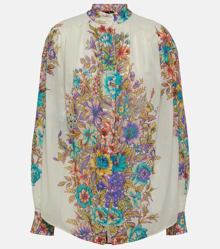 Camicia in cotone con stampa floreale - Etro - Modalova