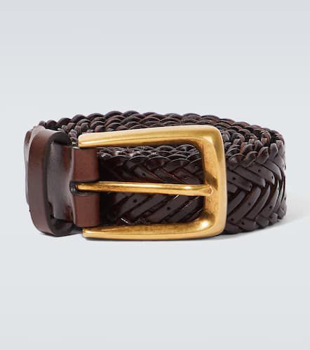 Braided leather belt - Brunello Cucinelli - Modalova