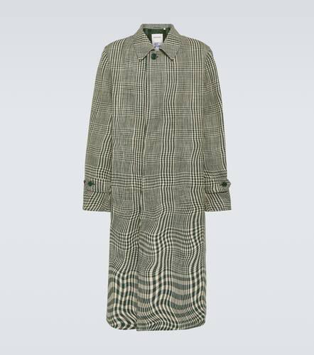 Checked silk and cotton-blend car coat - Burberry - Modalova