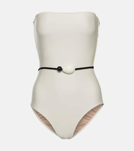 Deco strapless embellished swimsuit - Adriana Degreas - Modalova