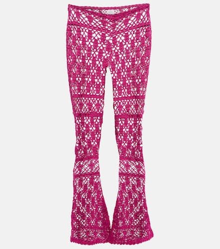 Bianca crochet flared cotton pants - Anna Kosturova - Modalova