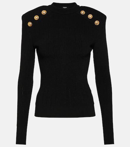 Balmain Embellished knit sweater - Balmain - Modalova