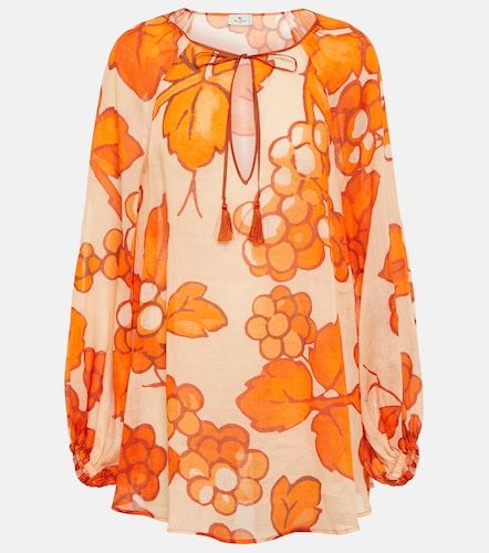 Etro Túnica de ramio estampada - Etro - Modalova