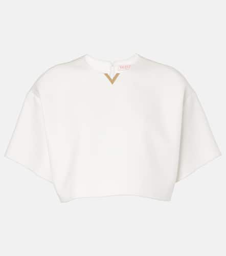 VGold cotton gabardine crop top - Valentino - Modalova