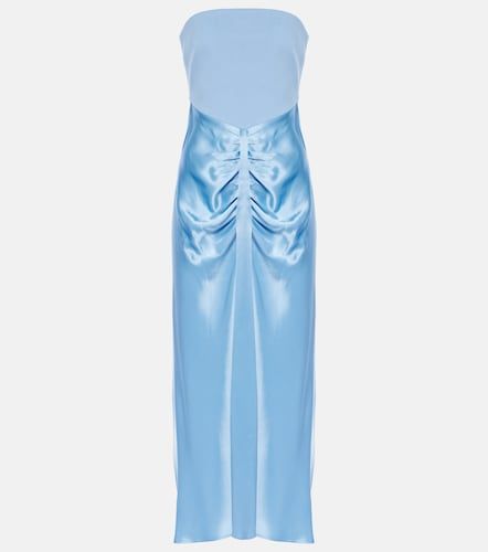 Abito midi Wayfaring in ponte e satin - Staud - Modalova