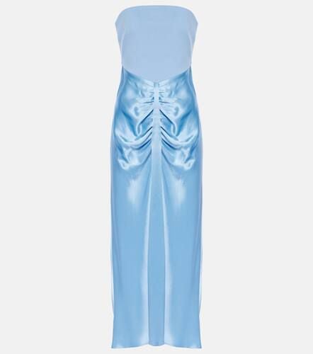 Wayfaring ponte and satin midi dress - Staud - Modalova