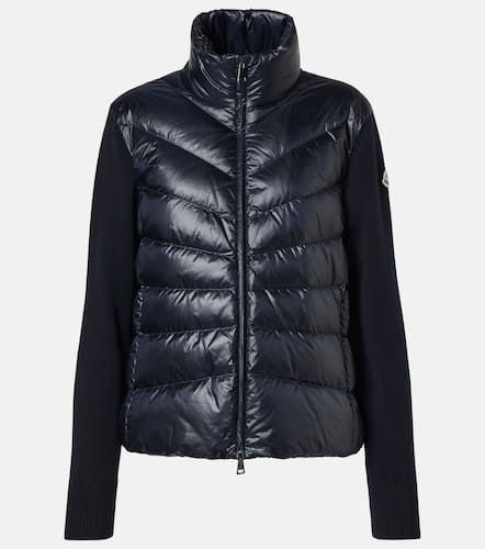 Moncler Down-paneled wool cardigan - Moncler - Modalova