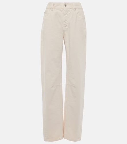 Jeans rectos de tiro medio - Brunello Cucinelli - Modalova