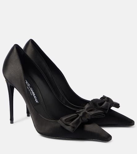 Bow-detail satin pumps - Dolce&Gabbana - Modalova