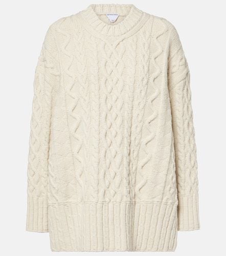 Aran cable-knit wool sweater - Bottega Veneta - Modalova