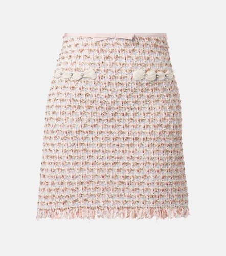 Embellished tweed miniskirt - Valentino - Modalova