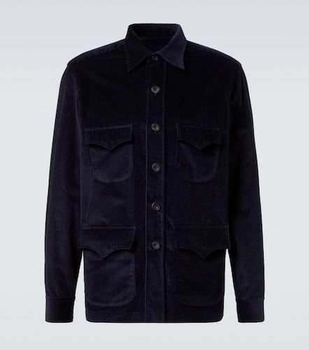 Camicia Western in velluto a coste di cotone - Rubinacci - Modalova