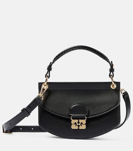 Apo-G Mini leather crossbody bag - Ganni - Modalova