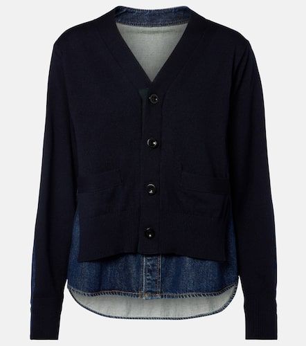 Cardigan aus einem Baumwollgemisch - Sacai - Modalova