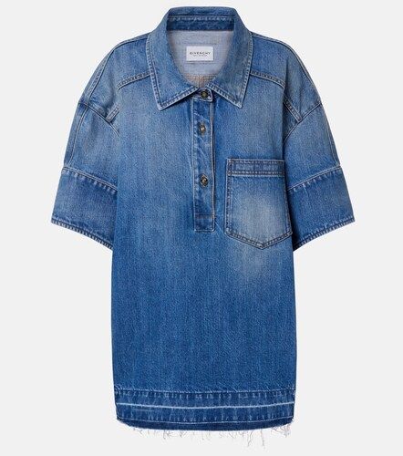 Oversized polo denim minidress - Givenchy - Modalova