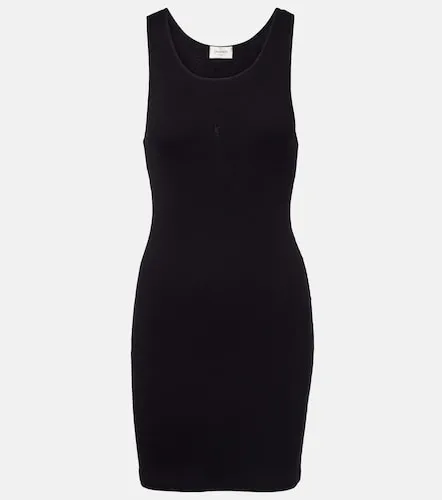 Cassandre cotton jersey minidress - Saint Laurent - Modalova