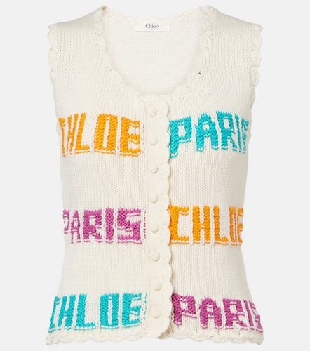 Chloe Crocheted cotton top - Chloe - Modalova