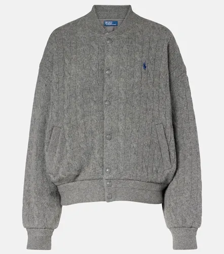 Bomber in lana e cashmere a trecce - Polo Ralph Lauren - Modalova