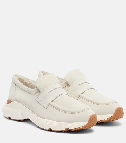 Slip-Ons Sport Run aus Veloursleder mit Shearling - Tod's - Modalova