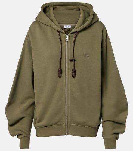 Flamenco cotton and cashmere zip-up hoodie - Loewe - Modalova