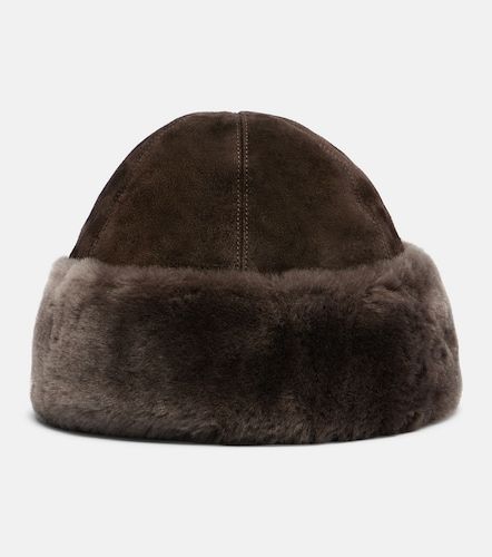 Cappello Toki in suede e shearling - Nour Hammour - Modalova