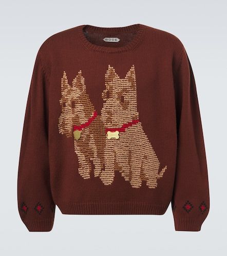 Bestickter Pullover Scottie aus Wolle - Bode - Modalova