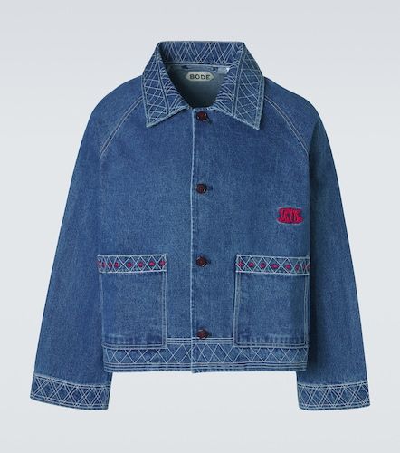 Embroidered wool and cotton denim jacket - Bode - Modalova