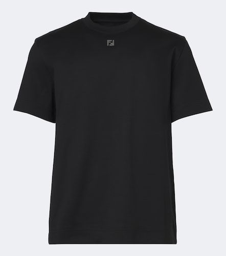 T-Shirt FF aus Baumwoll-Jersey - Fendi - Modalova