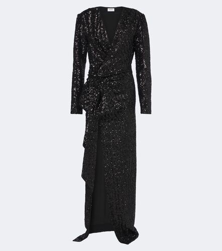Abito lungo con fiocco e paillettes - Balmain - Modalova