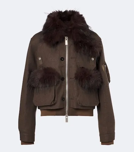 Sacai Wool blouson jacket - Sacai - Modalova