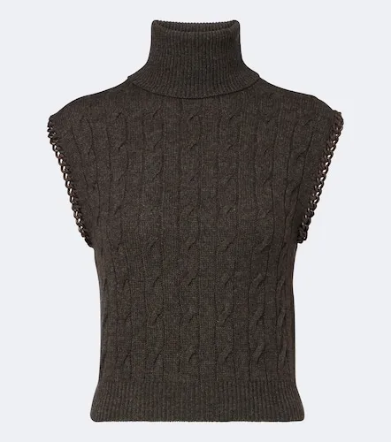 Cable-knit cashmere sweater vest - Ralph Lauren Collection - Modalova